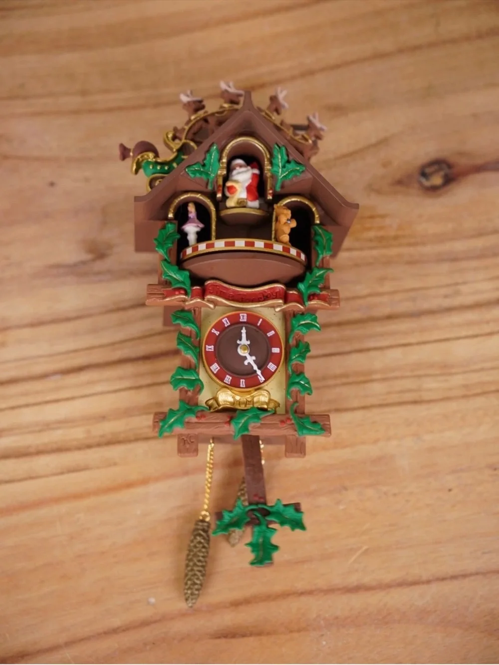 2000 Hallmark Keepsake Ornament TIME FOR JOY Wind Up Clock Music & Movement
